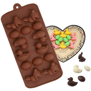 Cartoon Mold Duck Rabbit Egg Silicone Mold Cake Baking Tool DIY Ice Grid Chocolate Pastry Bread Tool Reusable Mold