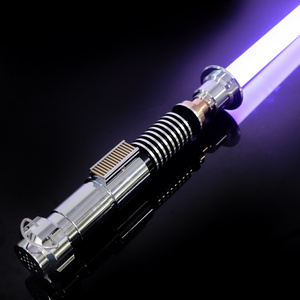 Heavy Dueling Lightsaber Saber Metal with Light Sound Blaster Flash on Clash Light Saber of Star The Wars