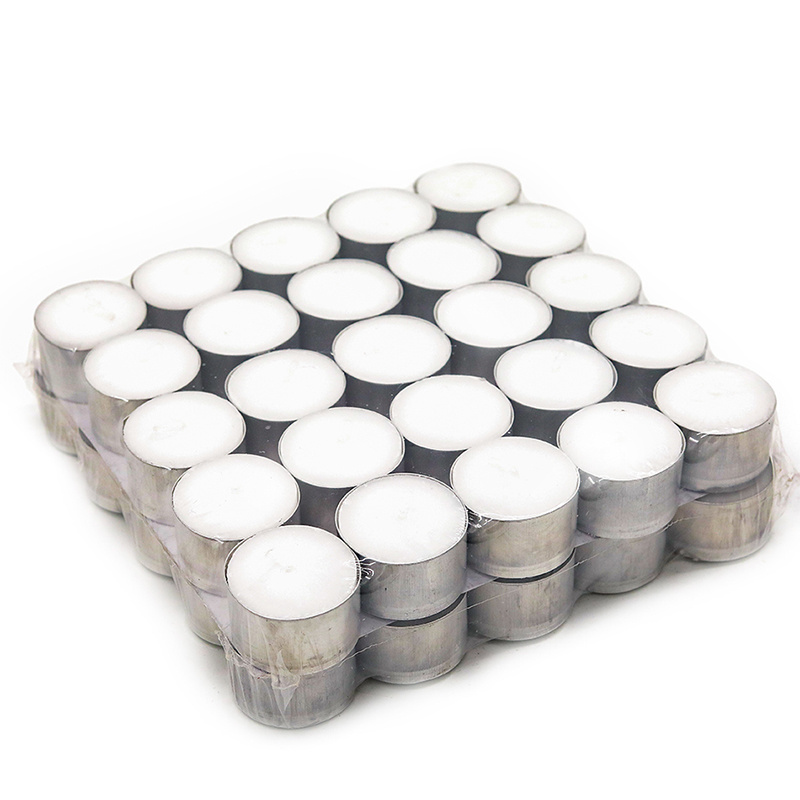 Tea lights 100 pack unscented 6 hour white tealight small candle