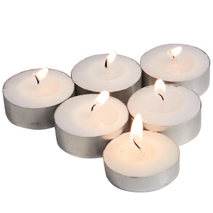 Tea lights 100 pack unscented 6 hour white tealight small candle