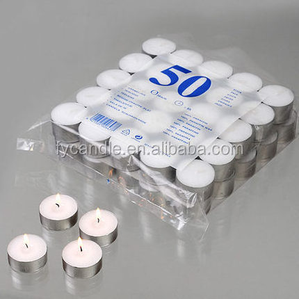 Bars tealight candles paraffin wax white 8 hour tealight candles