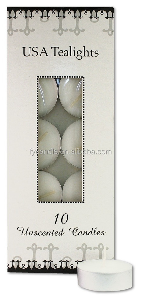 boxes of 10 white tealight candles unscented white tealight candles