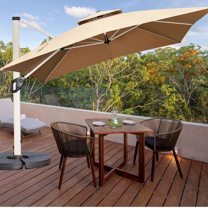 FYCW cantilever parasols umbrellas outdoor garden parasol patio umbrellas garden table