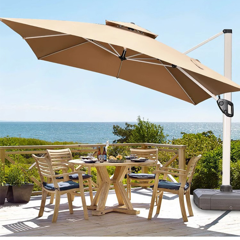 FYCW cantilever parasols umbrellas outdoor garden parasol patio umbrellas garden table