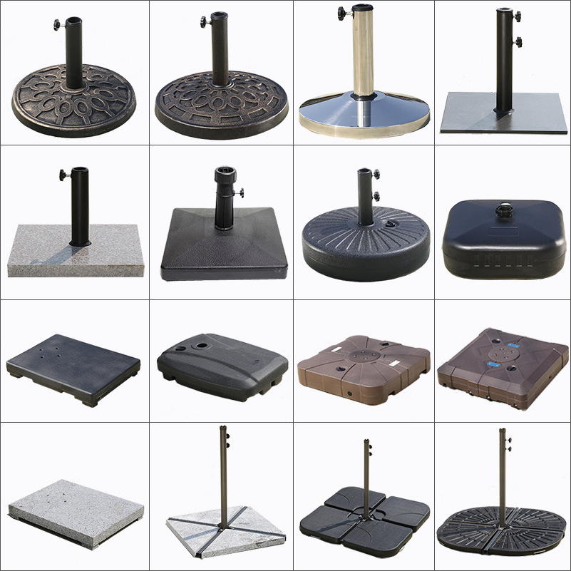 FYCW heavy duty umbrella stand outdoor base square foldable umbrella stands