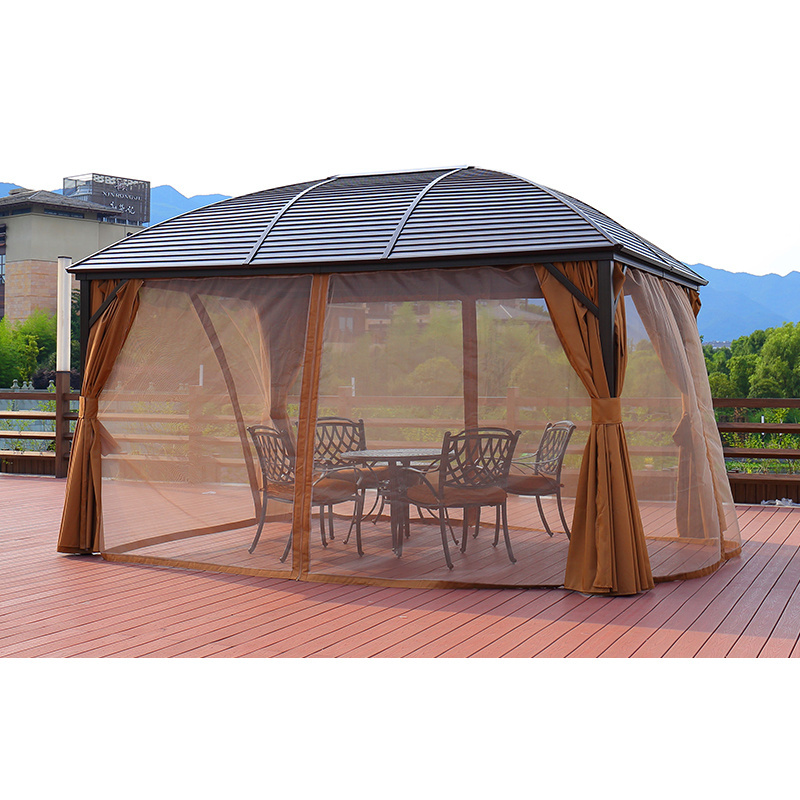 FYCW backyard garden gazebo outdoor waterproof aluminum gazebo outdoor for sale