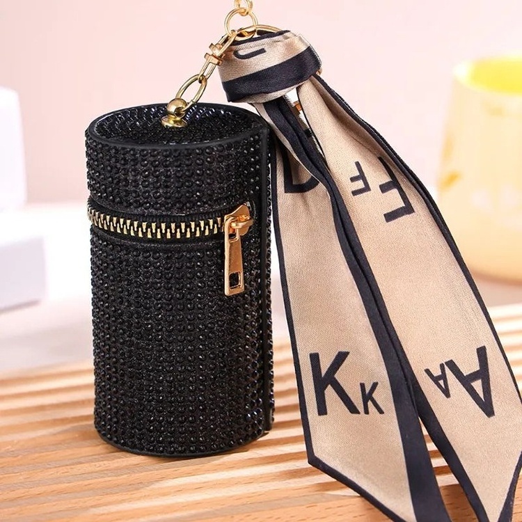 Tassel Cosmetic Bag Lipstick Case Holder Leather Custom Lipstick Cases Professional Makeup Suitcase FYD Mini Zipper Vintage PU