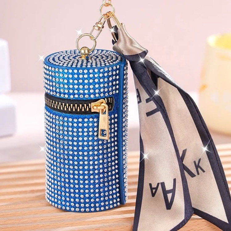 Tassel Cosmetic Bag Lipstick Case Holder Leather Custom Lipstick Cases Professional Makeup Suitcase FYD Mini Zipper Vintage PU