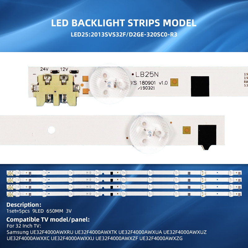 Wholesale Price 32 Inch TV Backlight LED Strip Light 2013SVS32F D2GE-320SC0-R3 Bar LED For Samsung TV CYHF320AGLV1H HG32AB670BW