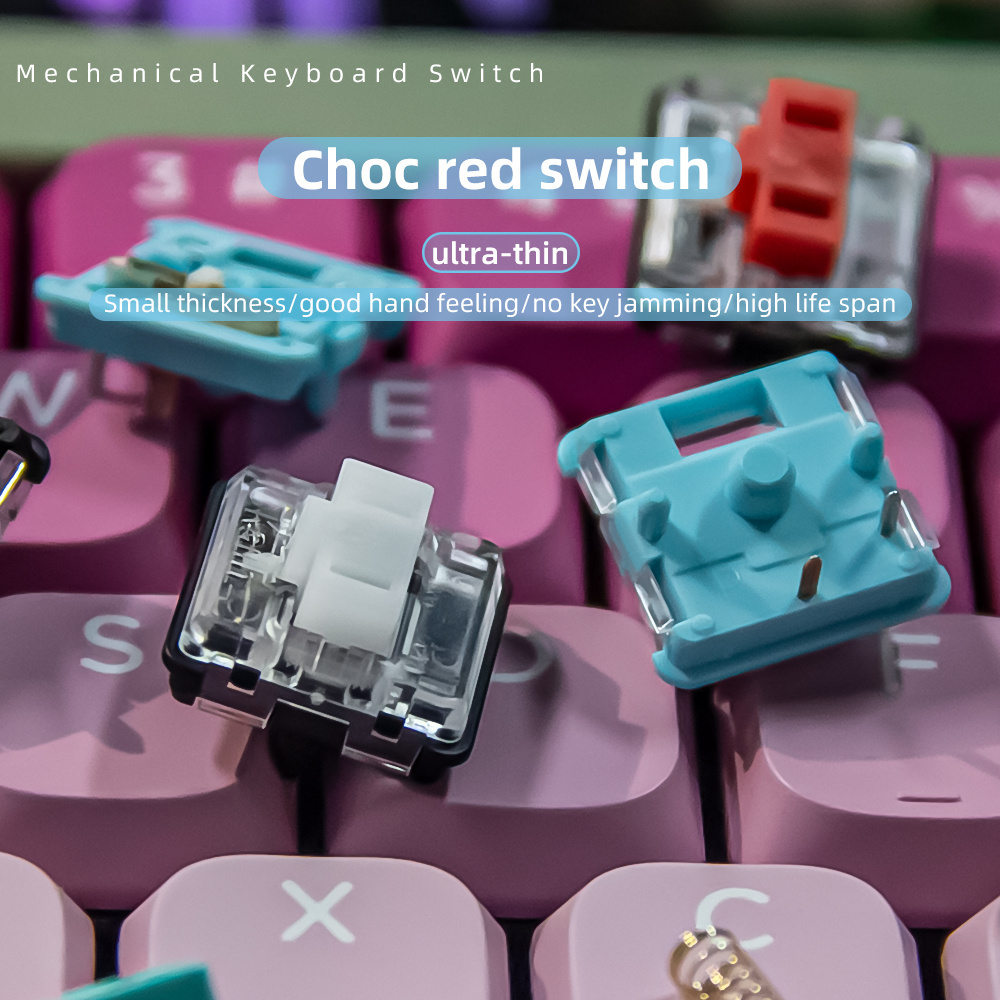 Kailh 1350 Chocolate Choc Low Profile Half High Ultrathin Switch for Keyboard   Red  Kailh Switches