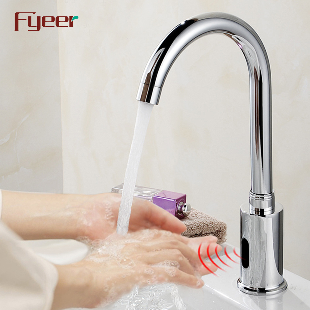 Goose Neck Automatic Sensor Tap Cold Only Kitchen Sensor Faucet