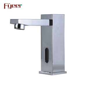 Fyeer Square Body Cold Only Touchless Sensor Automatic Faucet