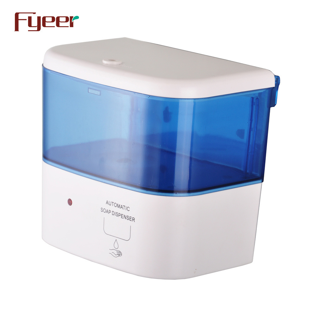 Fyeer ABS Blue and White DC Power Automatic Sensor Liquid Soap Dispenser