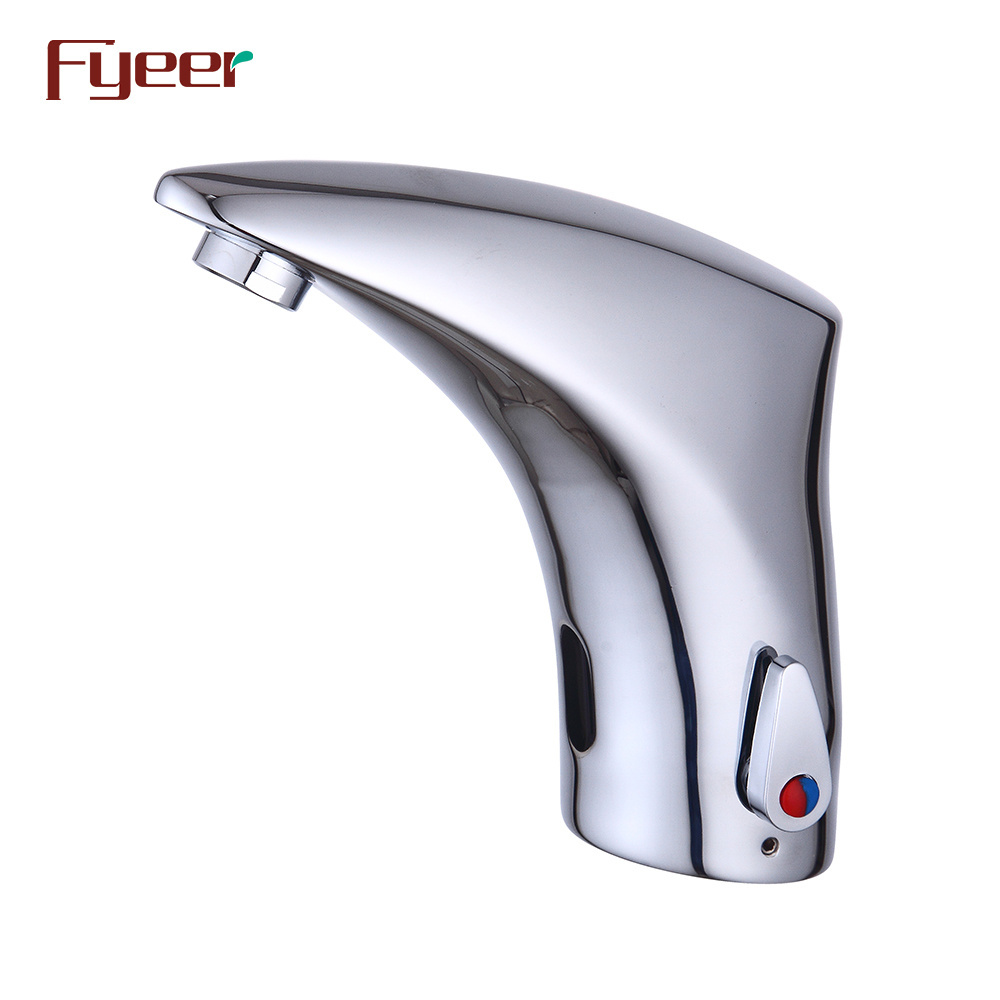 Fyeer Touchless Automatic Sensor Faucet Cold and Hot Single Handle Bathroom Electrical Basin Mixer