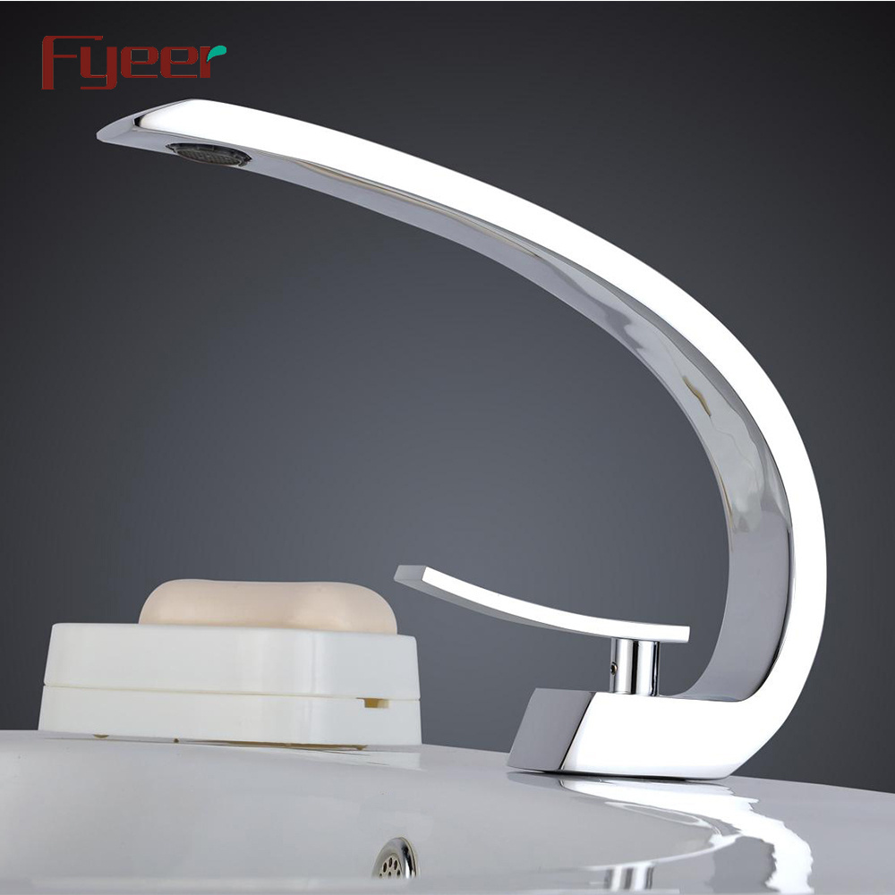 Fyeer Hot Sale Single Handle Brass Bathroom Basin Faucet