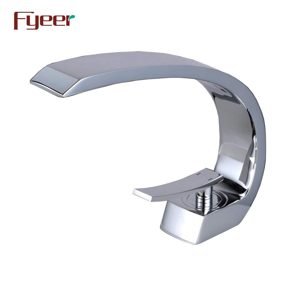 Fyeer Hot Sale Single Handle Brass Bathroom Basin Faucet