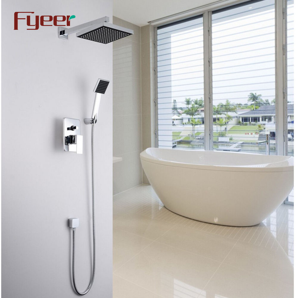 Fyeer Bathroom 8 Inch Rainfall Shower Set