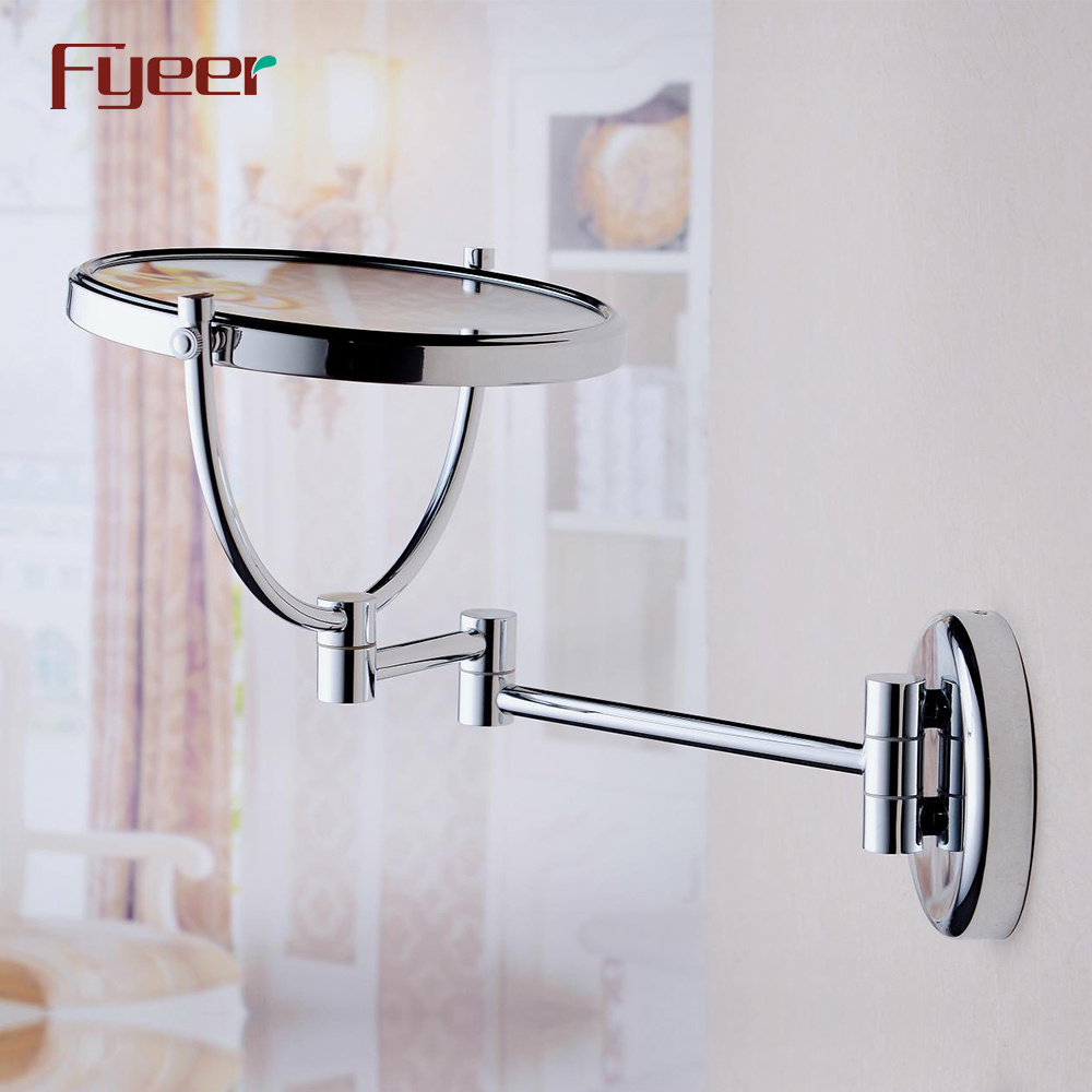 Fyeer High Quality Double Side Brass Wall Vanity Shaving Mirror