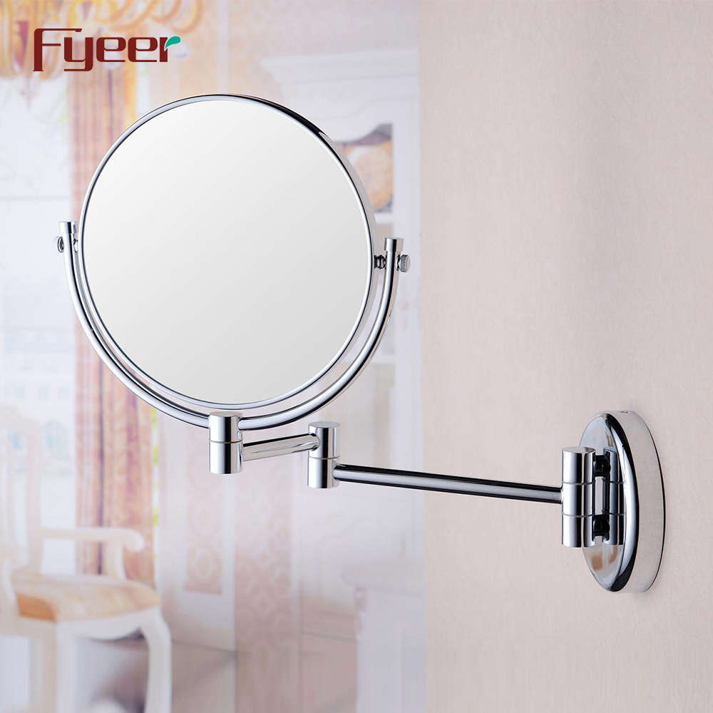 Fyeer High Quality Double Side Brass Wall Vanity Shaving Mirror