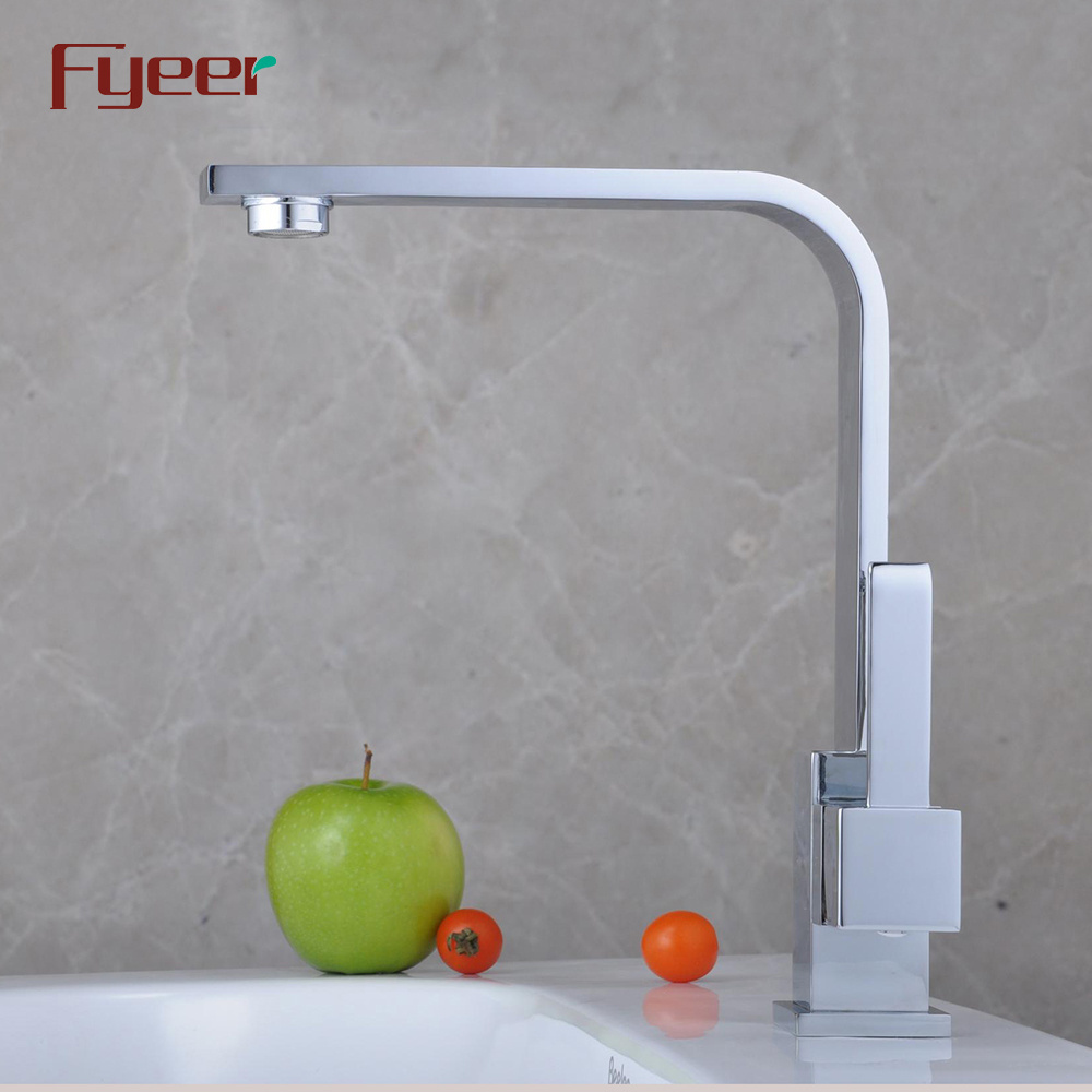 Fyeer Solid Brass Body 360 Swivel Kitchen Sink Bathroom Basin Faucet