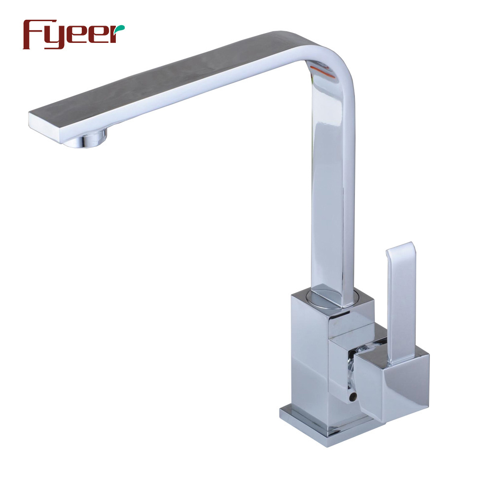 Fyeer Solid Brass Body 360 Swivel Kitchen Sink Bathroom Basin Faucet