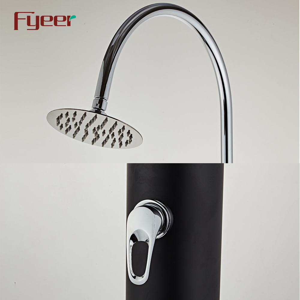 Fyeer Outdoor Swimming Pool Shower Garden Shower with 6 Inch Shower Head