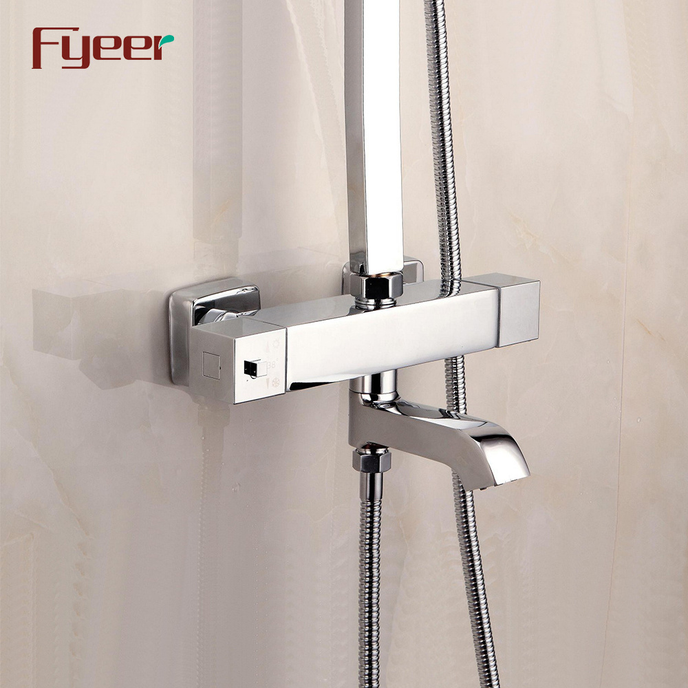 Fyeer New High Quality Rainfall Thermostatic Bath and Shower Mixer