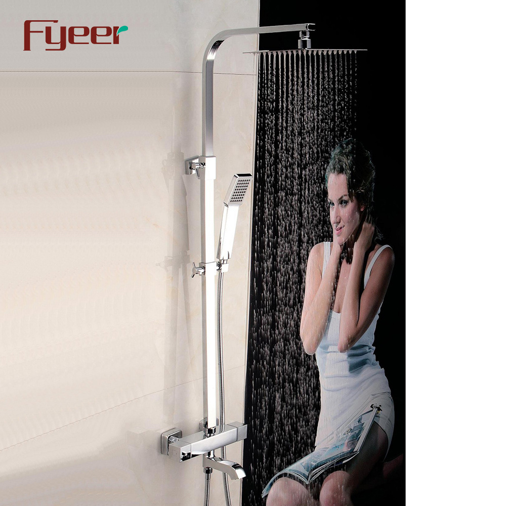 Fyeer New High Quality Rainfall Thermostatic Bath and Shower Mixer