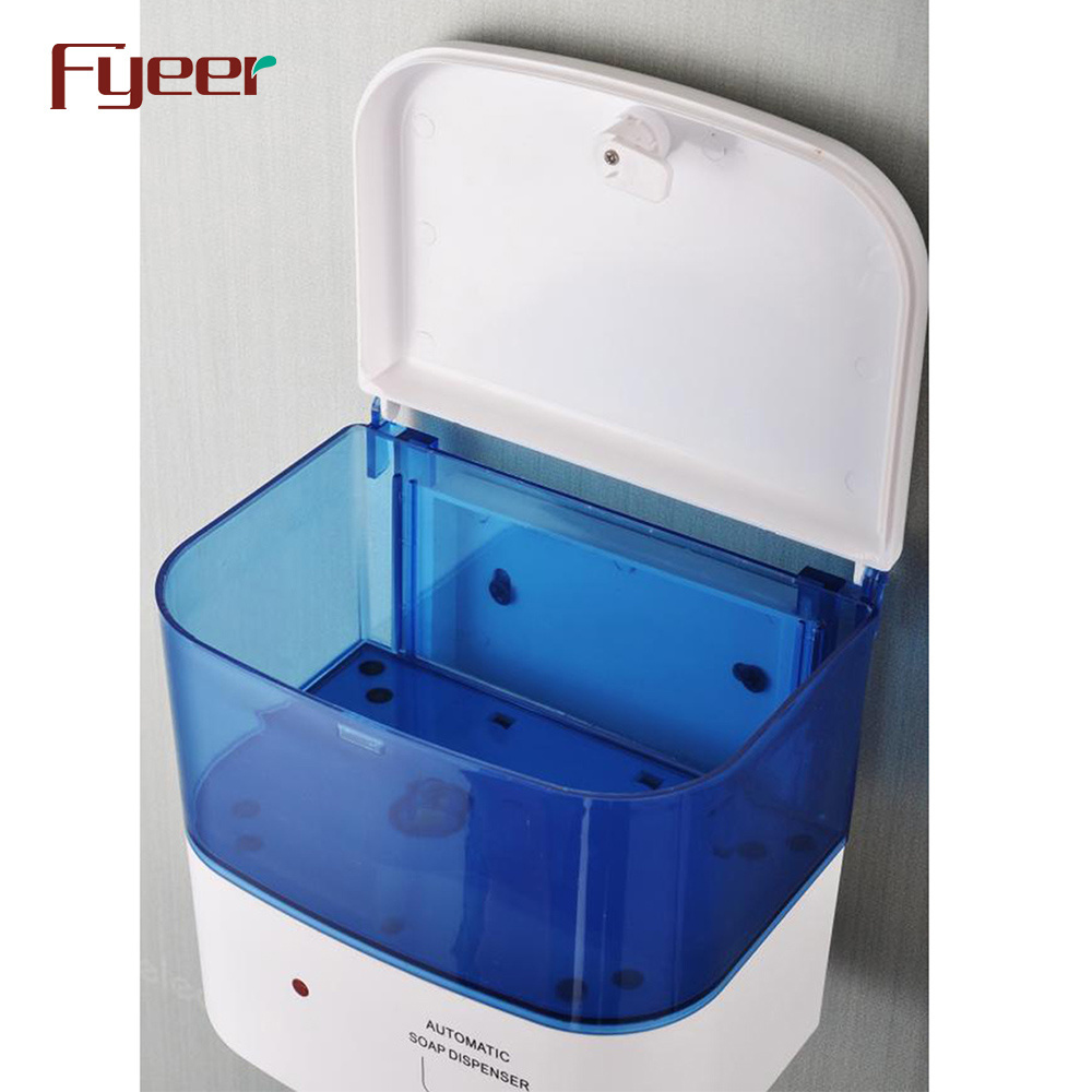 Fyeer ABS Blue and White DC Power Automatic Sensor Liquid Soap Dispenser