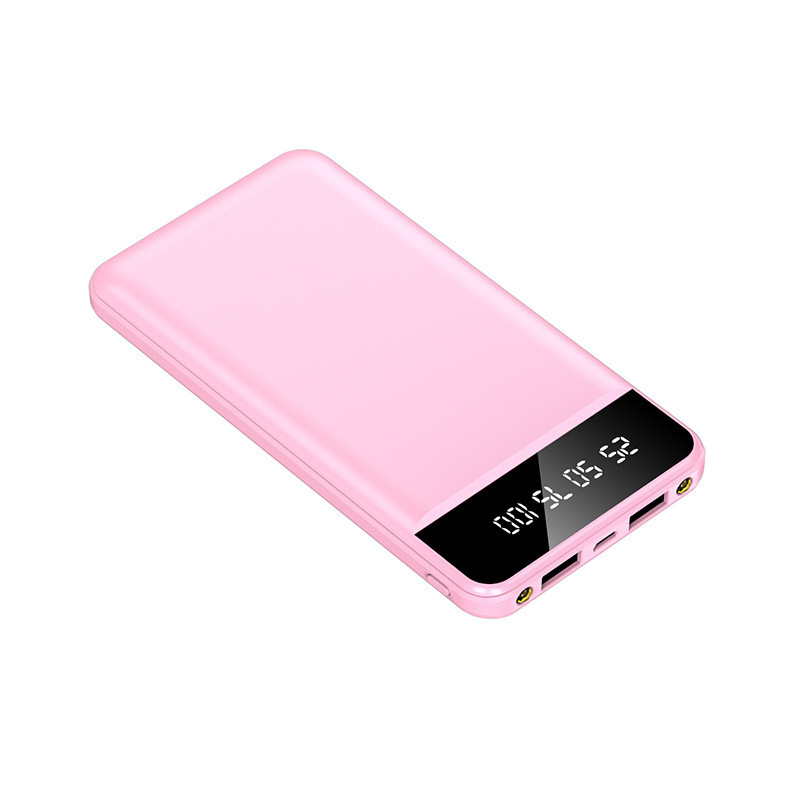 Mini Portable Powerbanks 20000mah Power Bank Mobile Charger 10000 Mah Power Bank With Led Light