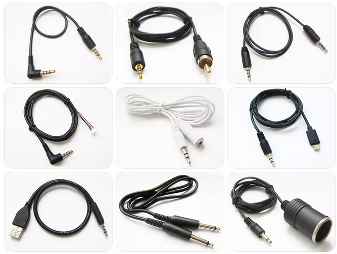 Wholesale 1.5M 3.5MM Stereo Gold Plated Jack Plug Male Audio AUX Cable