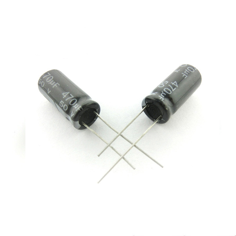 50V Chinese radial polarized aluminum electrolytic capacitors 50V470UF 470UF 10*20 for audio projects