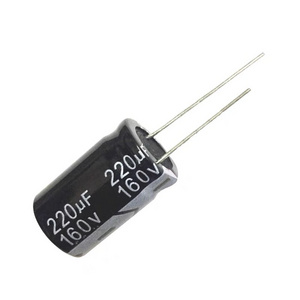 160V wholesale radial lead aluminum electrolytic capacitors 160V220uF 220uF for electric fans