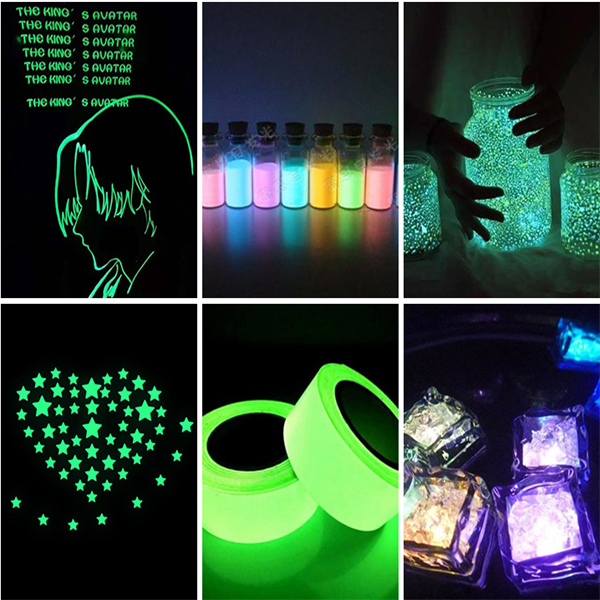 Glow In The Dark Pigment Glow Powder Luminous Strontium Aluminate Powder for Resin Inks Coating