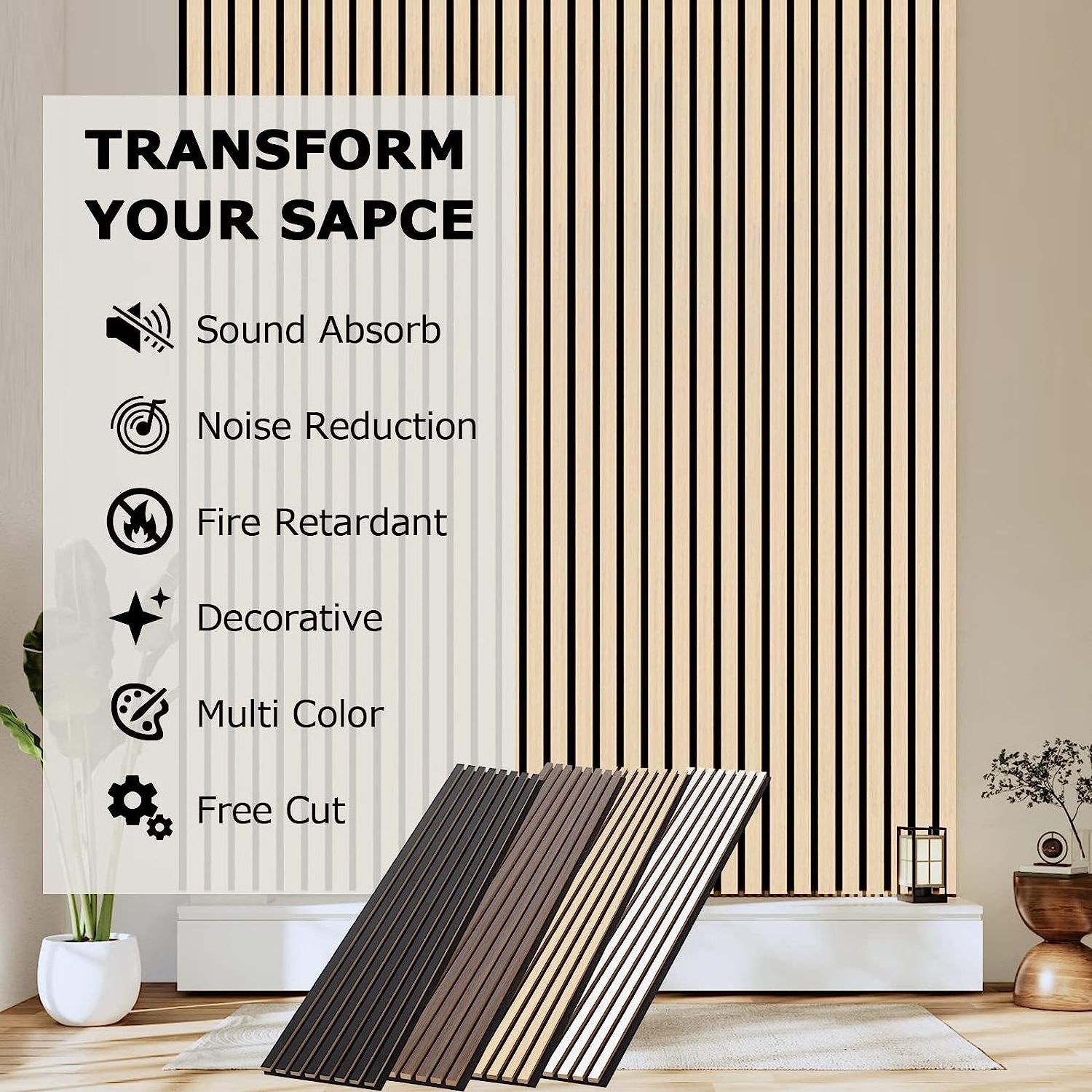 Wholesale woodup Akupanel acoustic panel wooden slat wall panel for decoration