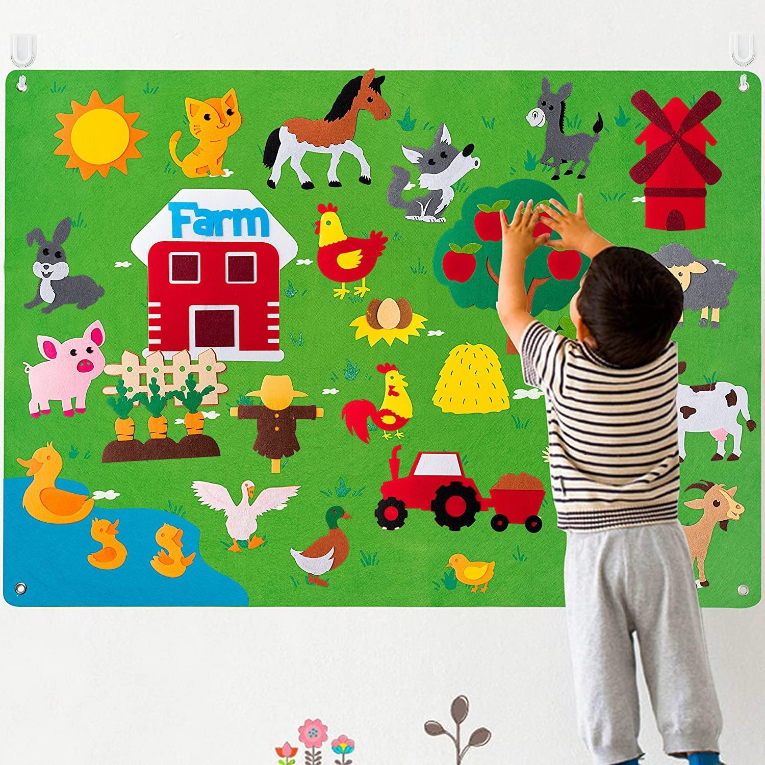 Zoo Animals Woodland Felt Board Story Set Toddlers Flannel Board Stories Preschool Classroom Learning Storytelling Wall Activity