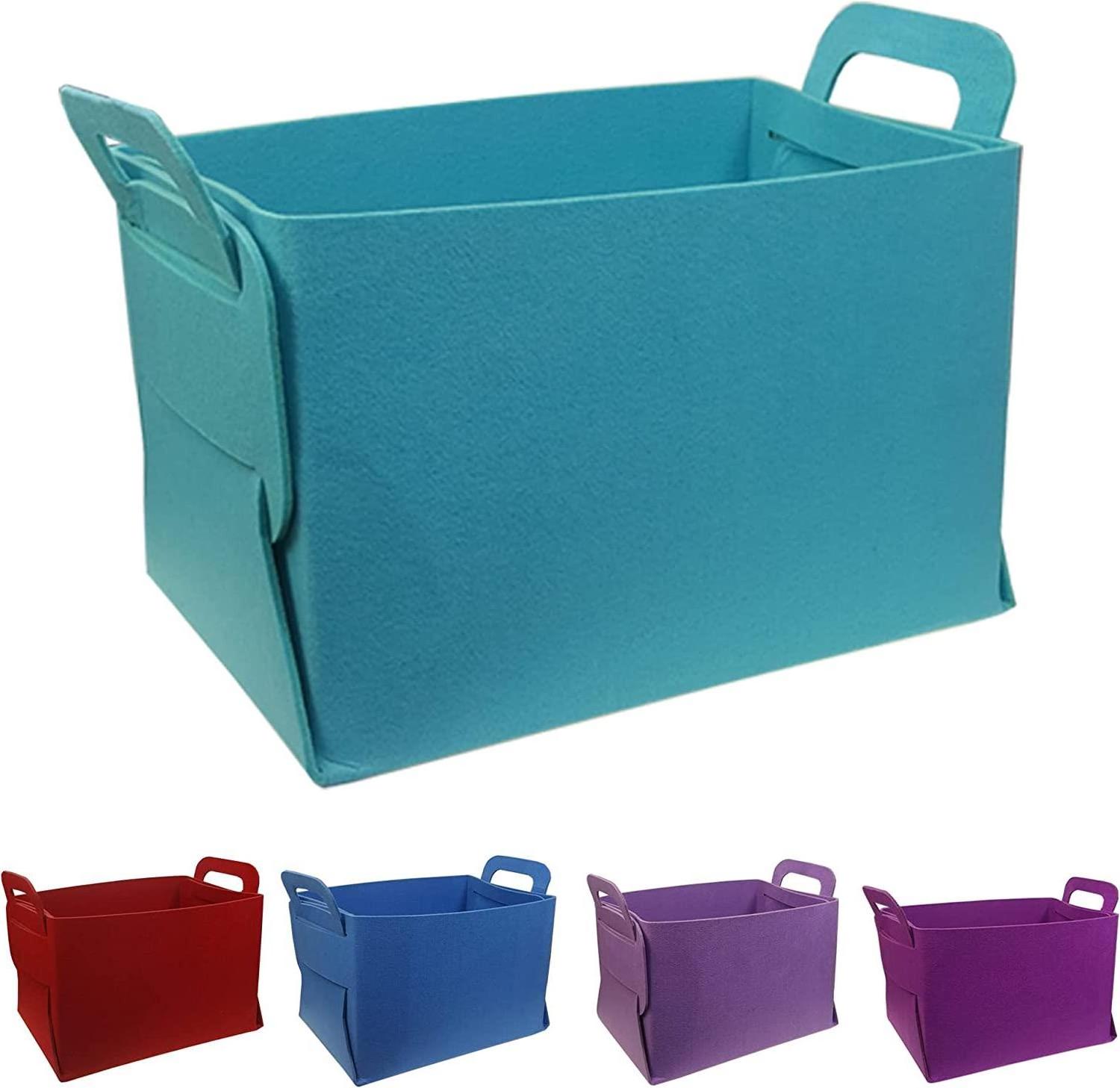 Hot Sell Felt Foldable Laundry Bags Dirty Clothes Basket Kids Toys Dolls Storage Basket Organizer For Toys