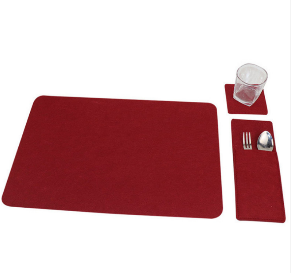 Luxury Placemats Color Place Mat Plastic Vinyl Woven Felt Table Mat Dropshipping Gold Sliver Brown Heat Resistant Table Mats