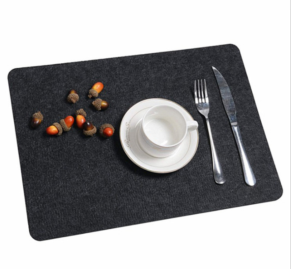 Luxury Placemats Color Place Mat Plastic Vinyl Woven Felt Table Mat Dropshipping Gold Sliver Brown Heat Resistant Table Mats