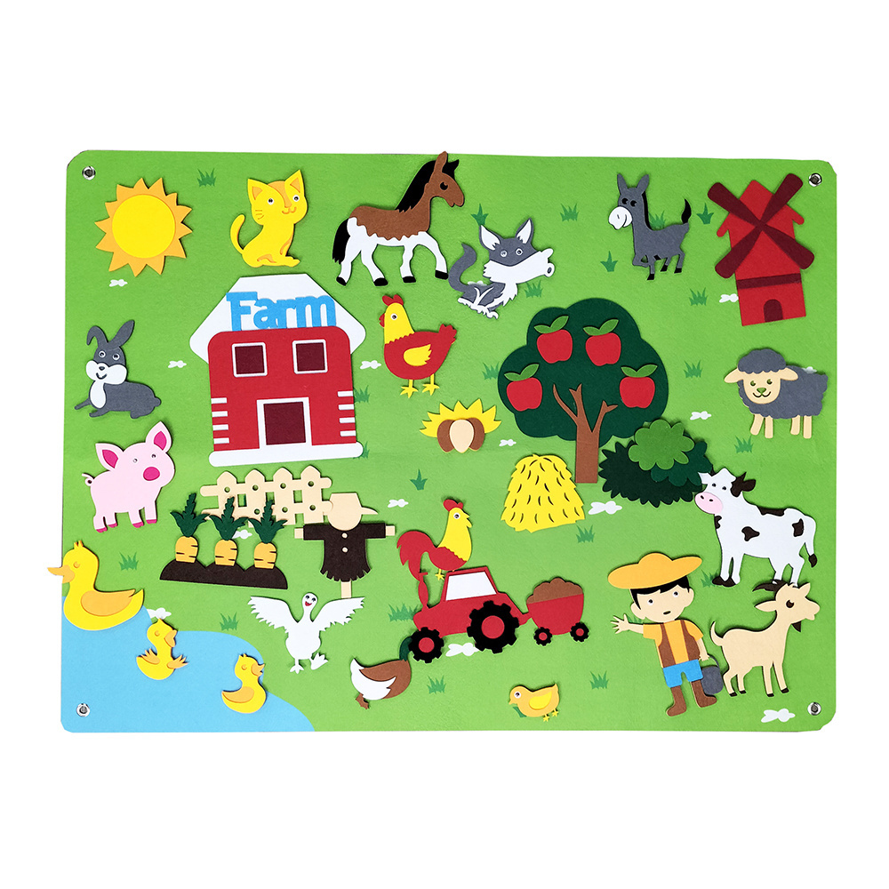 Zoo Animals Woodland Felt Board Story Set Toddlers Flannel Board Stories Preschool Classroom Learning Storytelling Wall Activity