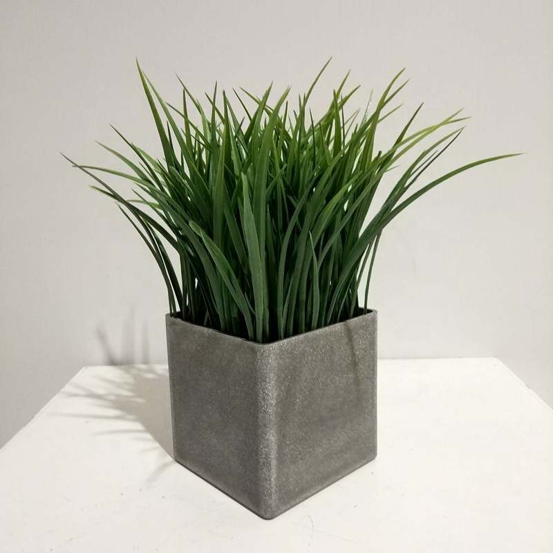 Factory Supply Artificial Flowers Potted Plants Faux Potted Reed Grass for Decoration