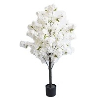 2023   High quality factory low price  New Home Decor 120cm plastic trunk  cherry blossom tree bonsai for all parties