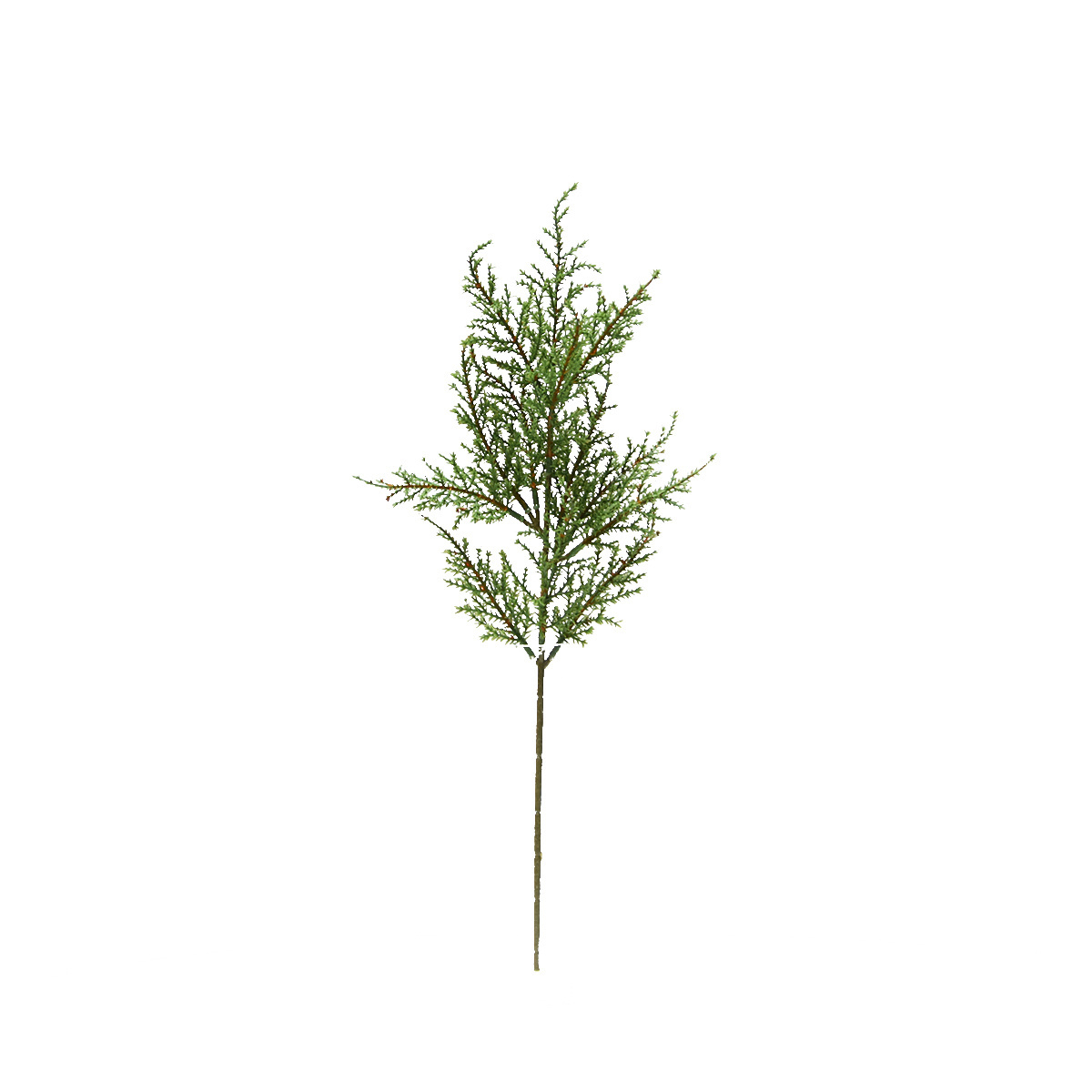 Fuyuan factory hot sale artificial cedar tree leaves pine cypress artificial stem for christmas decoration