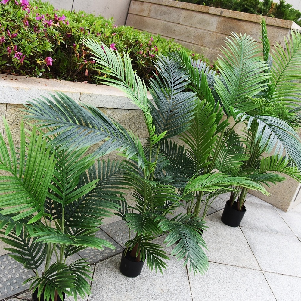 Fuyuan Yiwu 3ft artificial palm tree bonsai artificial plants for shop library hotel railway station hall home decor