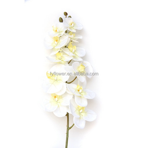 Fuyuan manufacture 7 heads butterfly silk flowers 3D printing artificial  phalaenopsis orchids real touch for all events decor