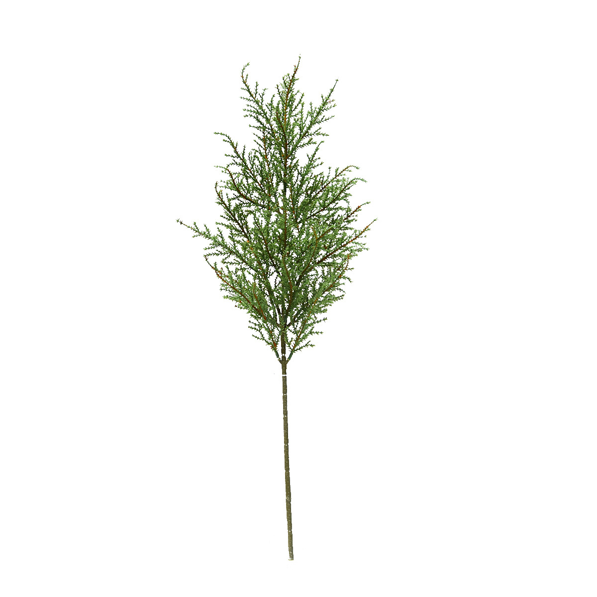 Fuyuan factory hot sale artificial cedar tree leaves pine cypress artificial stem for christmas decoration