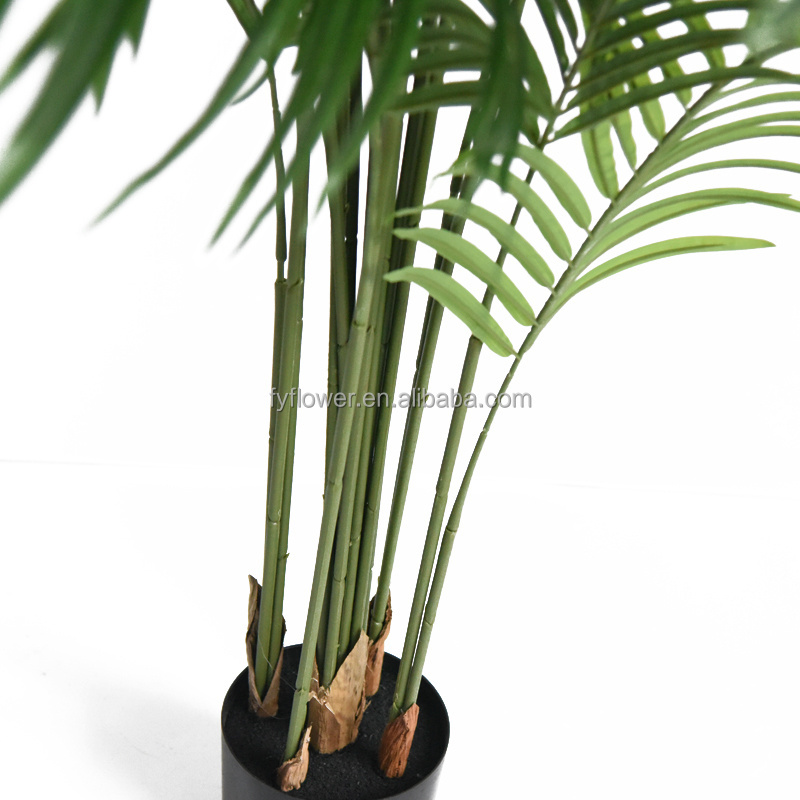 Fuyuan 140cm ornamental greenery  potted  plants wall artificial Areca palm tree wedding interior decoration