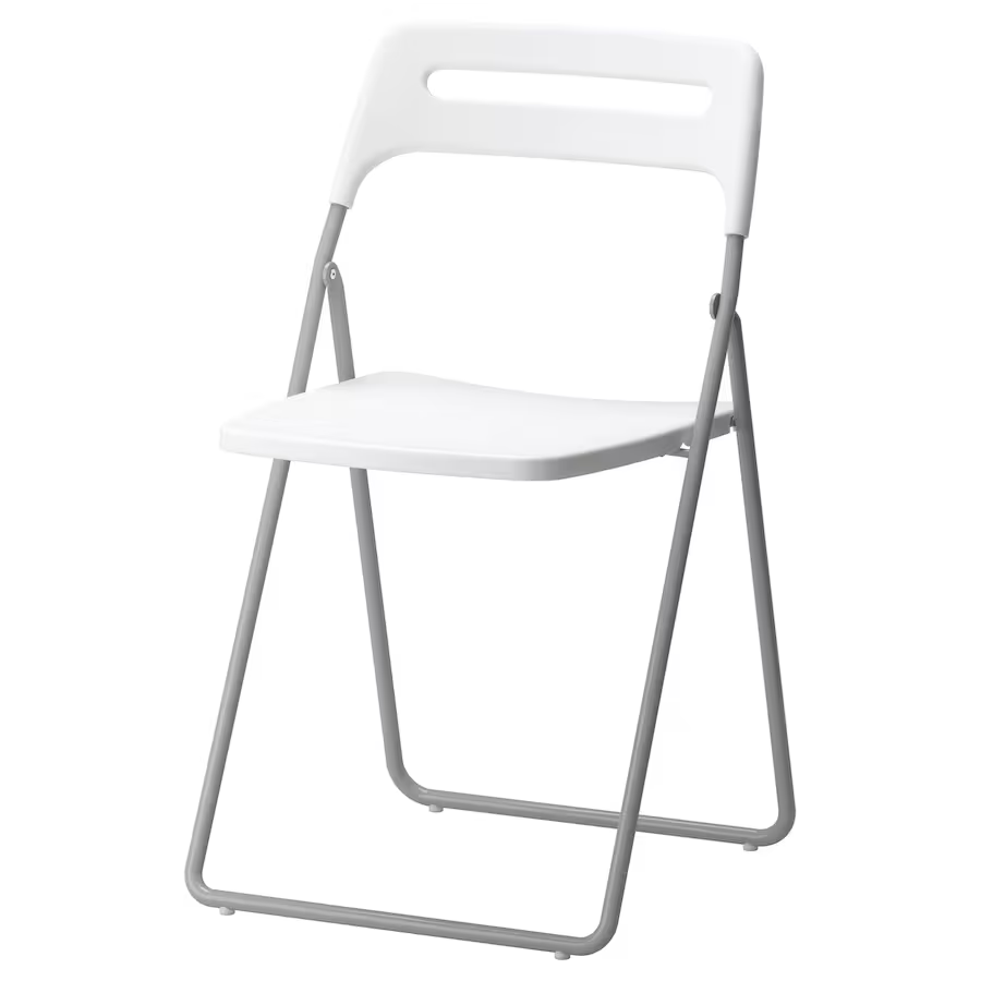 Wholesale White Plastic Folding Chair with Steel Metal Legs for Events Party Wedding Outdoor Dining Office