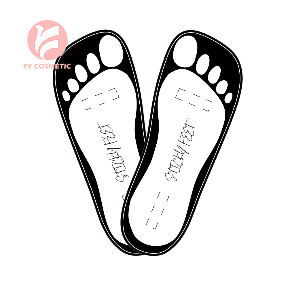 In Stocks Spray Tan Accessories Black Disposable Sticky Feet Eco-friendly Paper Sticky Sandals Strapless For Spray Tanning Use