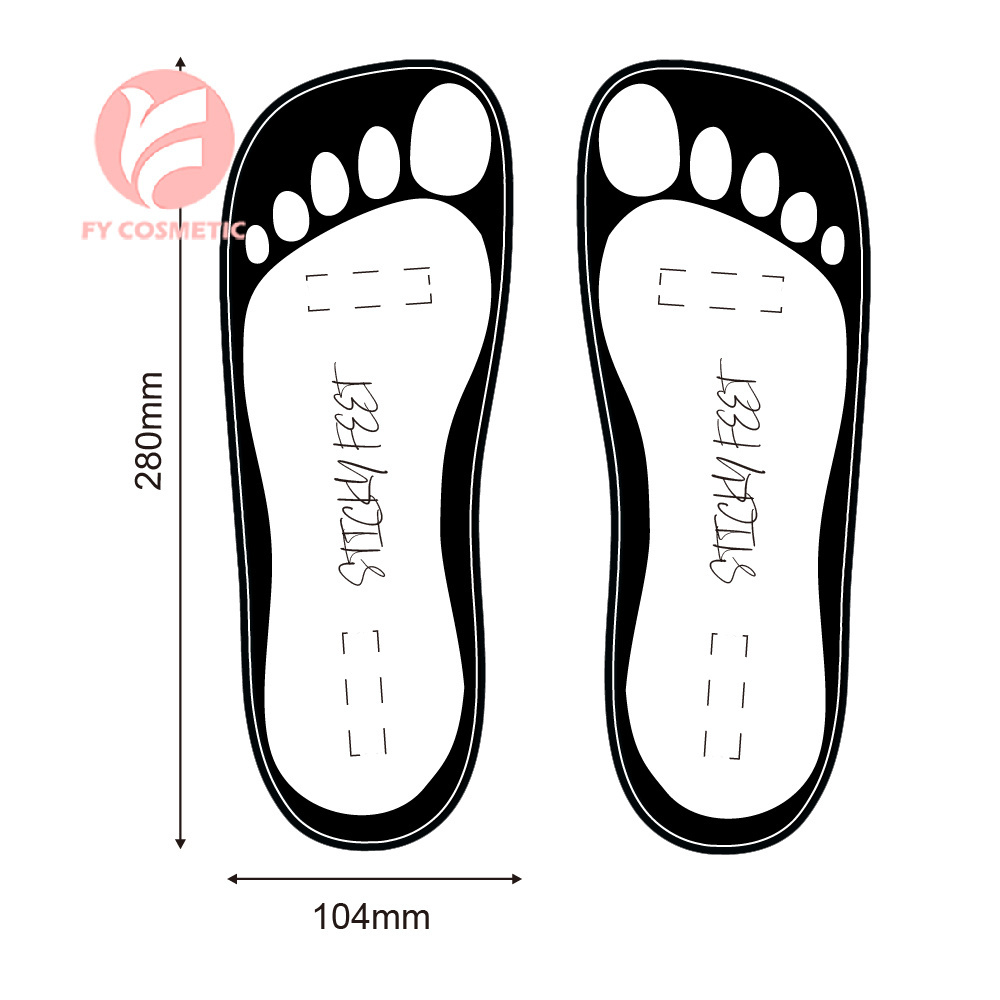 In Stocks Spray Tan Accessories Black Disposable Sticky Feet Eco-friendly Paper Sticky Sandals Strapless For Spray Tanning Use